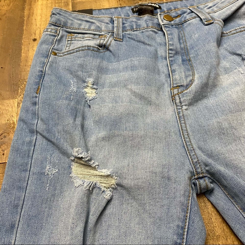 Fashion Nova Hannah High Rise Jeans Light Blue 9 - Picture 9 of 13